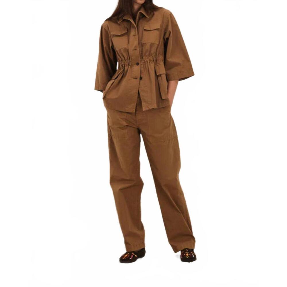 NEW FORTELA saharian cotton jacket in cacao